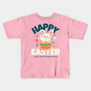 Happy Easter Easter Bunny Easter Egg Hunt Cute Kids T-Shirt